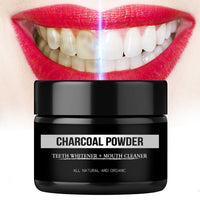 charcoal powder NATURAL WHITENING & STAIN REMOVAL.

Healthy alternative for whiter teeth and gums without toxic ingredients, fluoride or bleach. Safely cleans and polishes teeth, strengthens enamel, improves gum health and freshens breath. Removes coffee, tea, wine and tobacco stains naturally!

