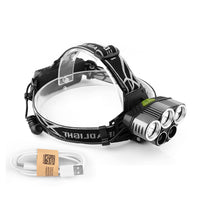 LED Rechargeable Head light flashlight with 6 Light Modes