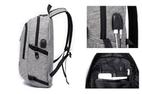 Waterproof Travel Backpack With USB Recharging Function