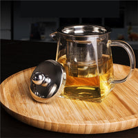 Stainless Steel Tea Infuser with Glass Teapot