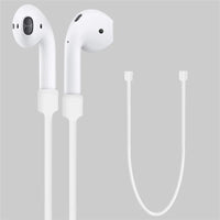 Silicone Strap for Apple iPhone X, iPhone 8 Plus, iPhone 8, iPhone 7 Plus and iPhone 7 AirPods and like products (White)