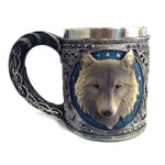 3D Wolf Coffee Cup Stainless Steel