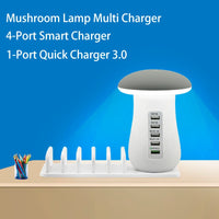 Multiple USB Charging Station with Night Light